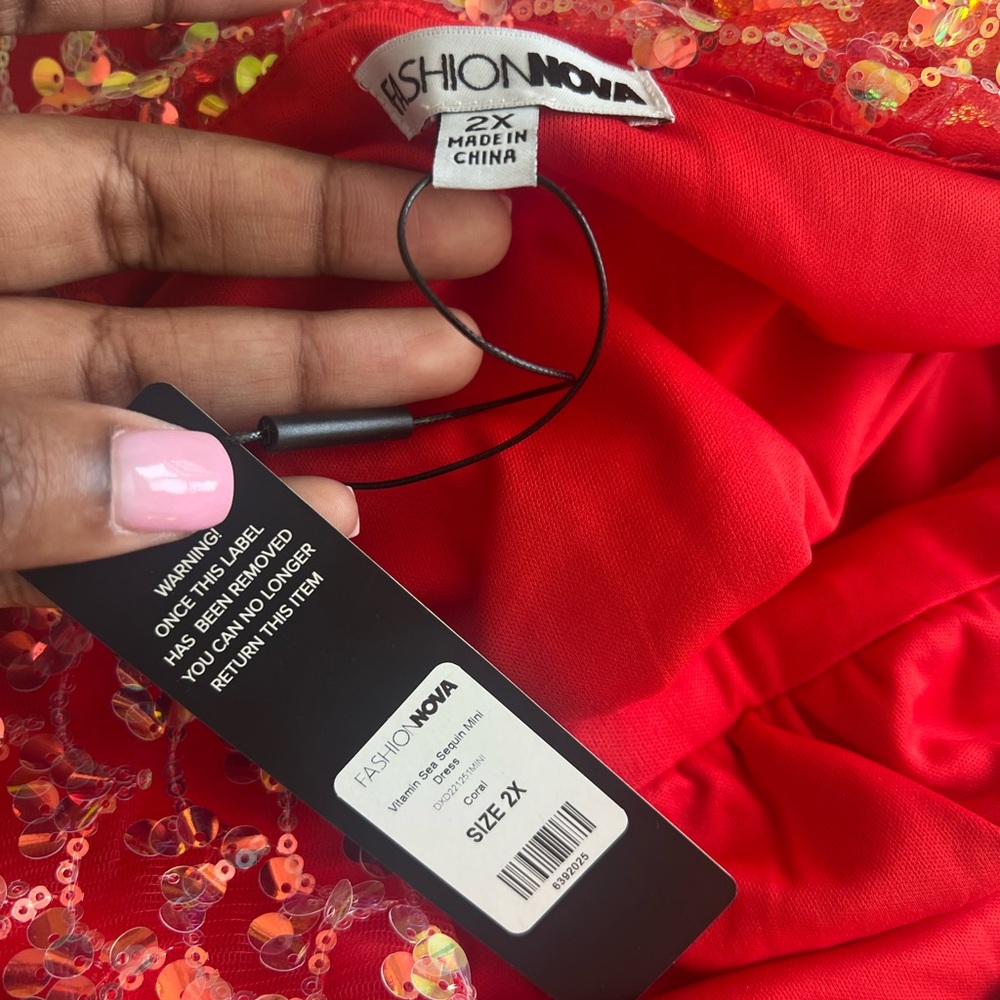 Sexy Red Mermaid 🧜🏾‍♀️ sequin dress - Picture 7 of 7